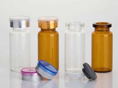 Flacon en verre transparent pharmaceutique d'injection de 10 ml avec bouchon