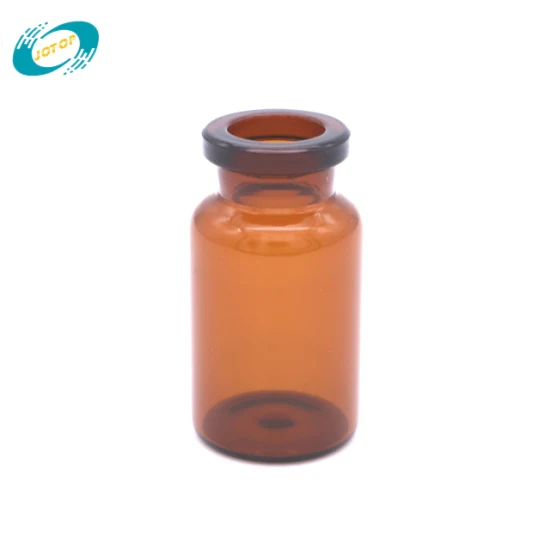 Flacons en verre médical ambre pharmaceutique de 10 ml pour injection