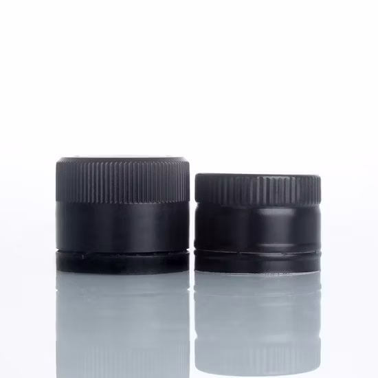 Bouchons en aluminium pour bouteille d'huile d'olive avec doublure en plastique, taille 31,5 x 24 mm