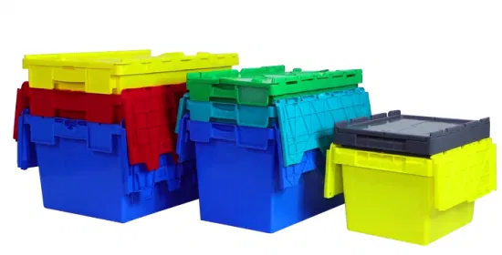 Récipients en plastique industriels de chiffre d'affaires en plastique mobile de stockage d'entrepôt logistique pharmaceutique résistant